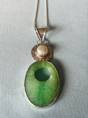 Agate Pearl Necklace