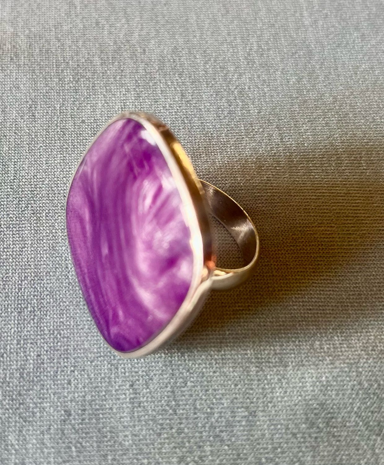 Big Purple Square Ring