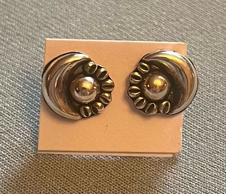 Tiny Moon Star Post Earrings