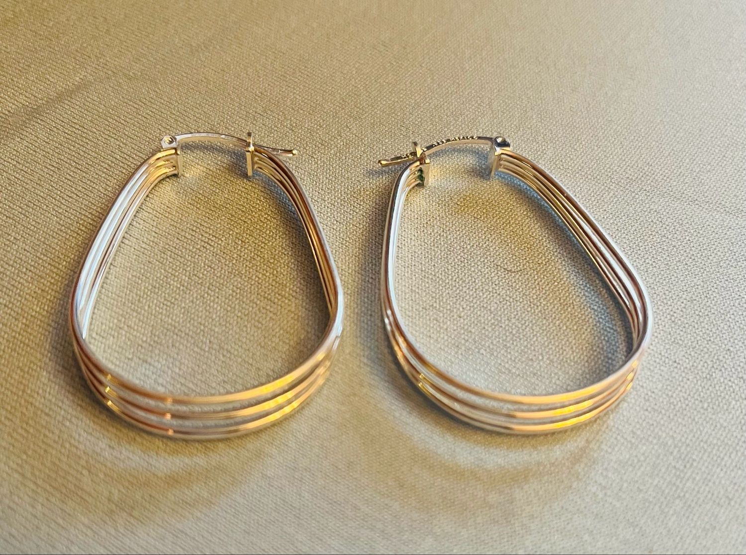Oval 3-Part Hoops