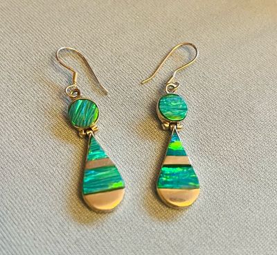 Green Lab Opal Teardrops