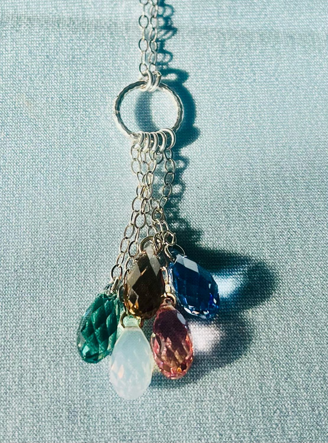 Crystal Teardrops Necklace