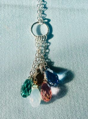 Crystal Teardrops Necklace