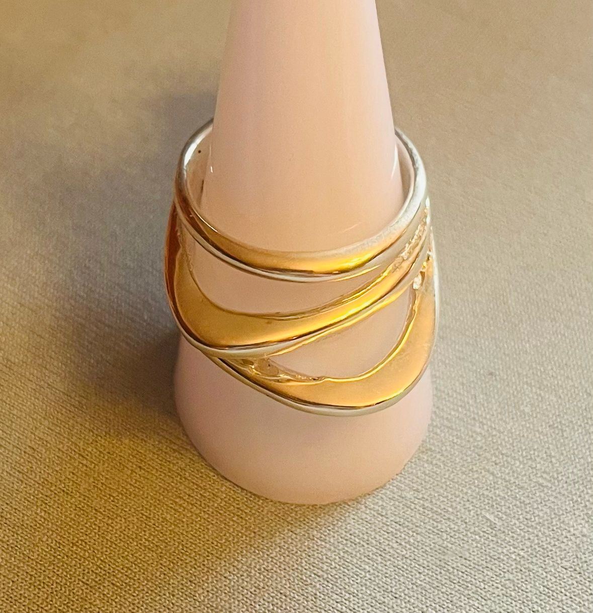 3 Different Shaped Bands Ring