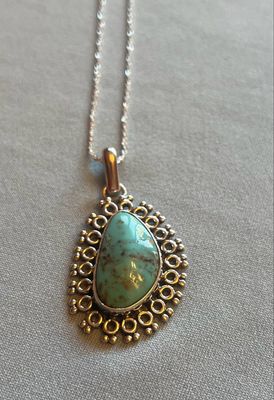 Circles &amp; Turquoise Necklace