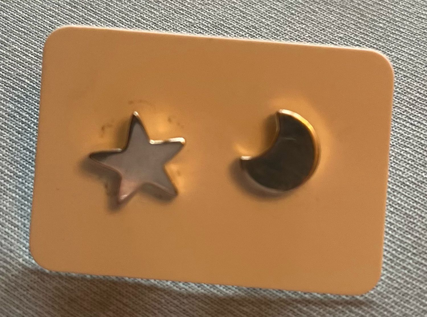 Small Star &amp; Moon Post Earrings