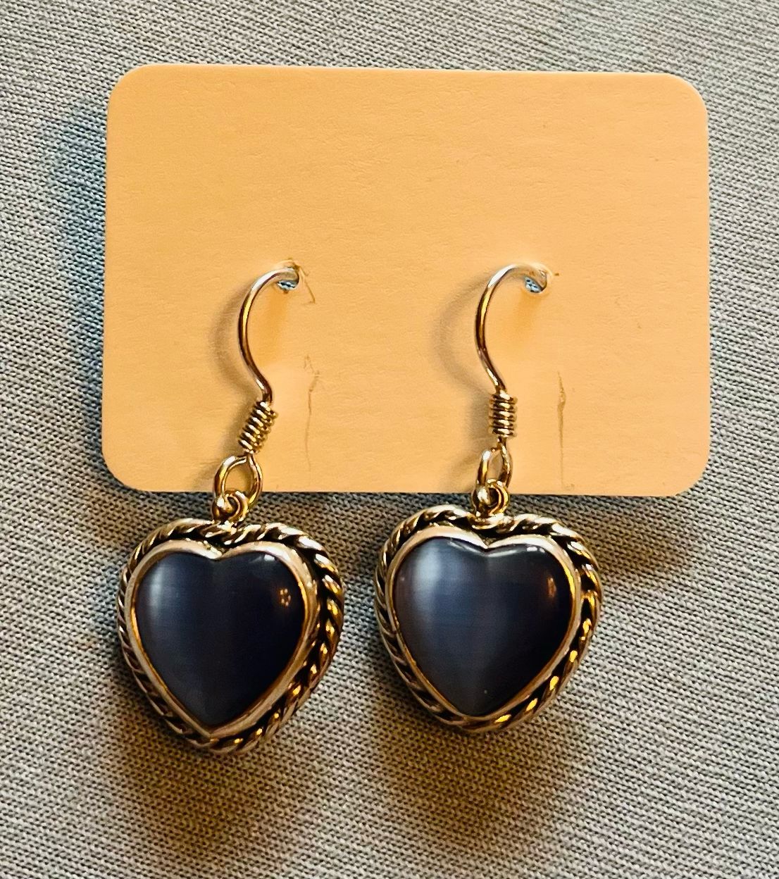 Blue Cat’s Eye Hearts