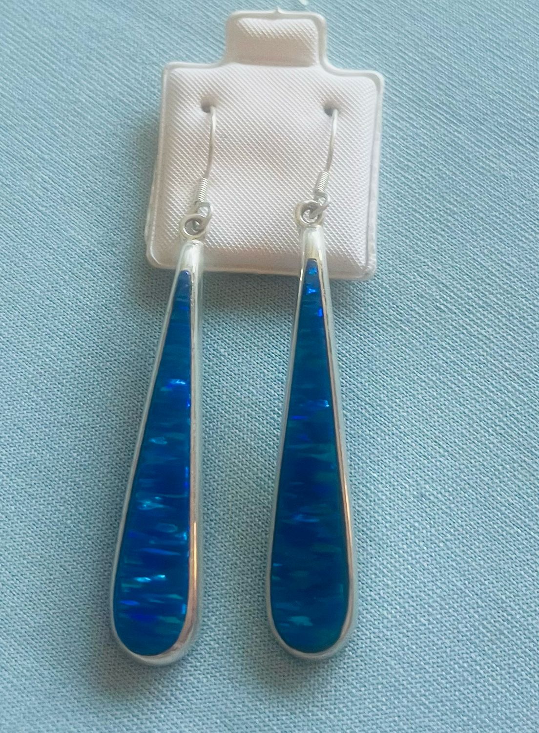 Long Blue Lab Opals
