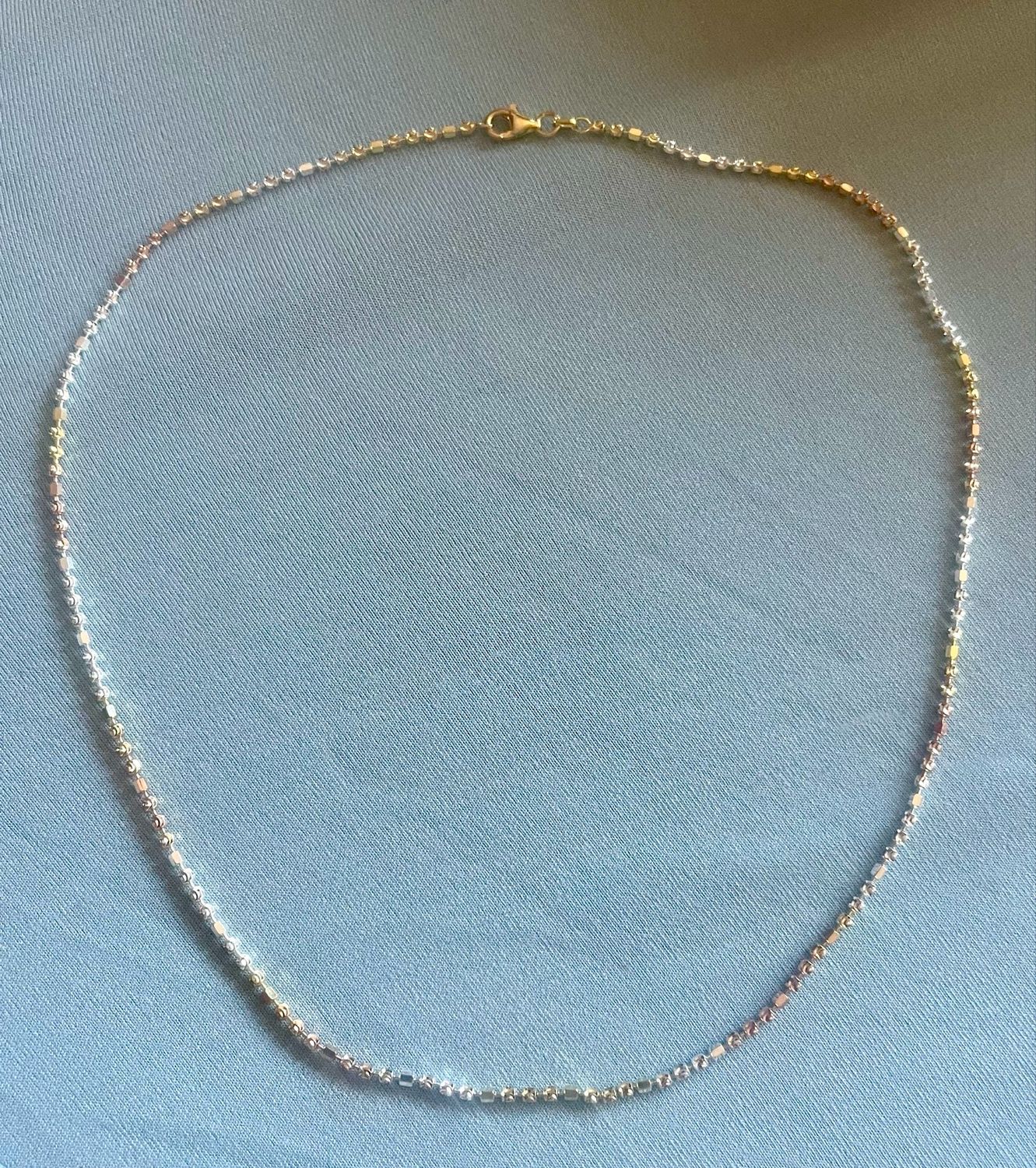 Silver, Gold, Rose Gold 18” Chain