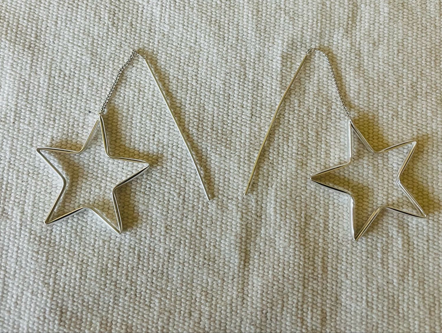 Threader Star Earrings