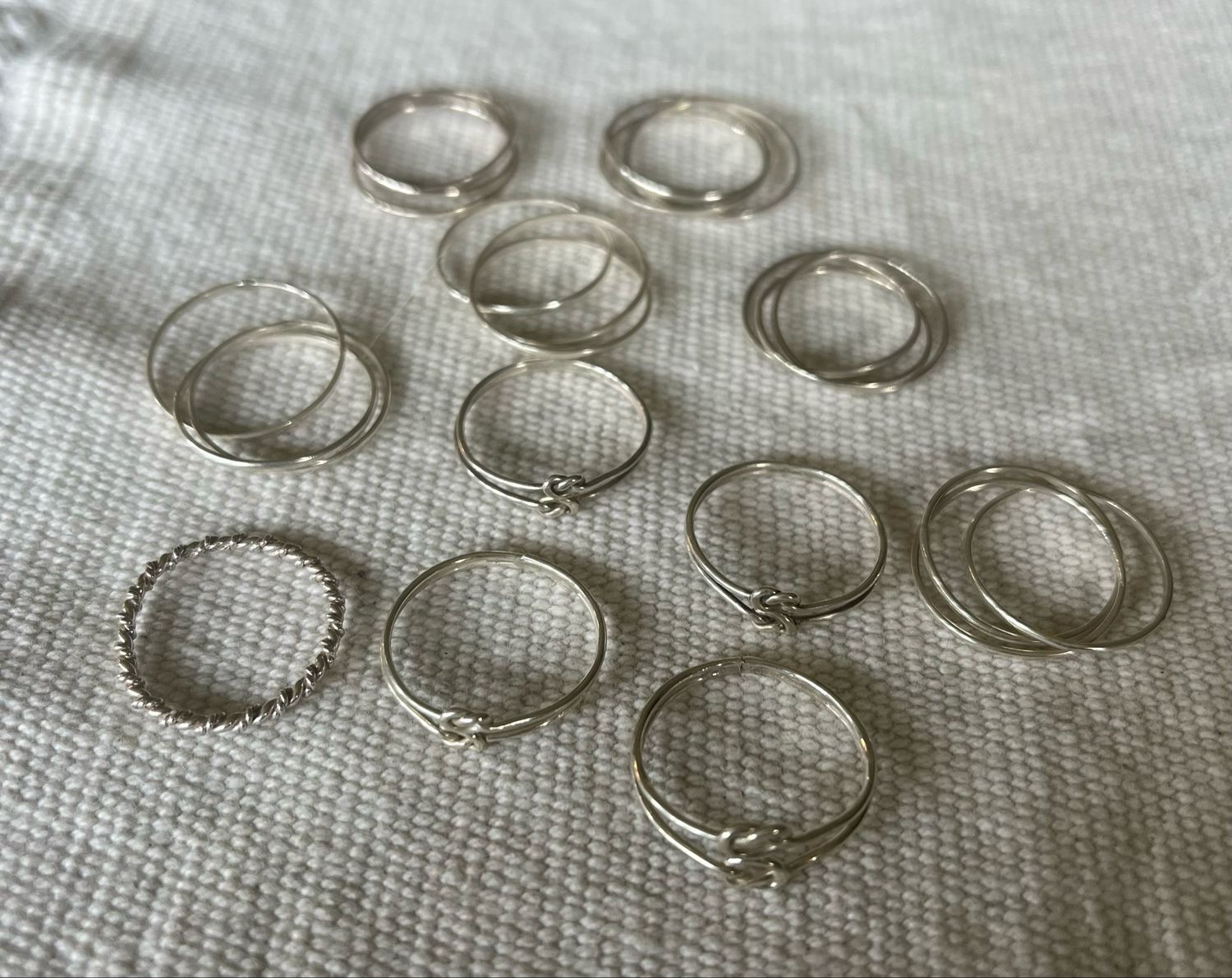 Thinner Sterling Stacking Rings