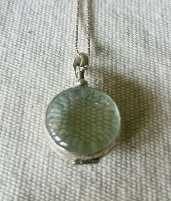 Pale Blue See Through Locket