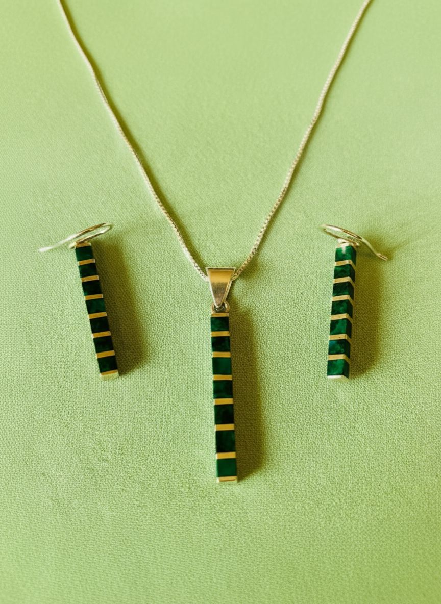 Malachite Bars Set