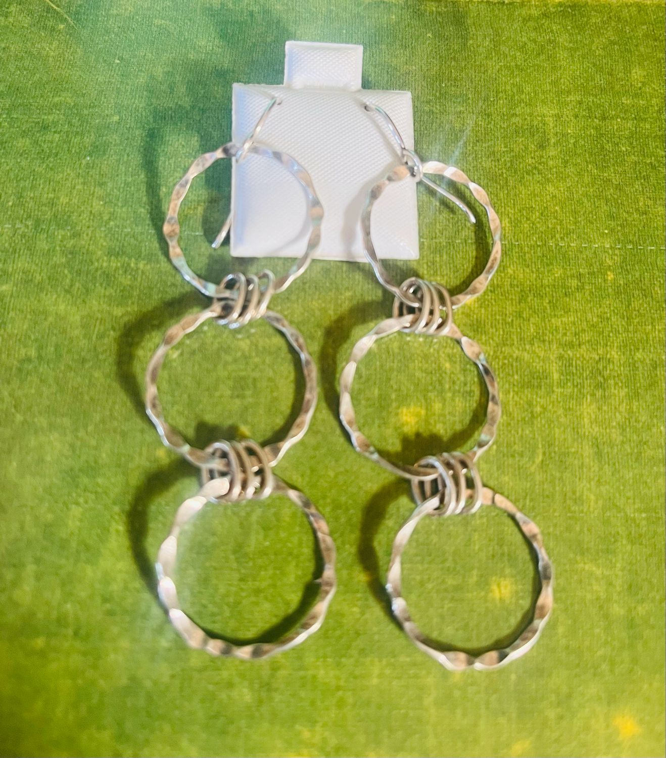 3 Circles Long Earrings