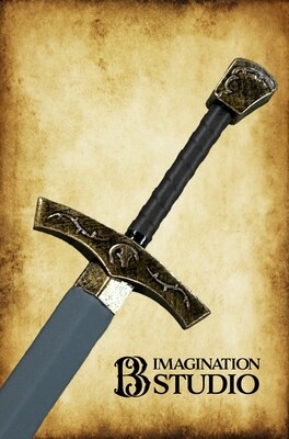 The Hunter Elite LARP sword GOLD Customizable