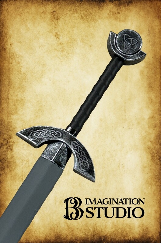 The Celt Elite LARP Sword SILVER Customizable