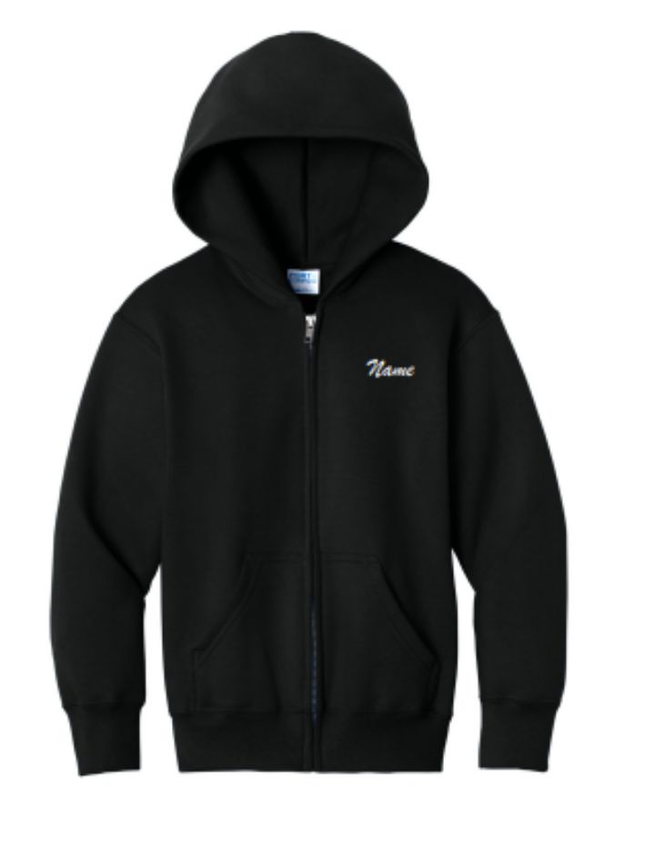 DEDA Zippered BLACK Hoodie