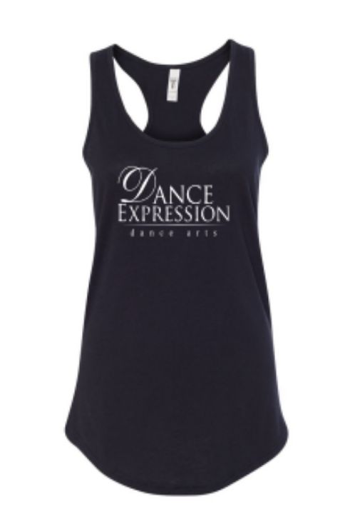 Ladies Racer Tank - Black