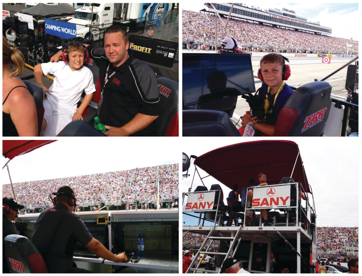 nascar pit pass fan sponsor monster seat box