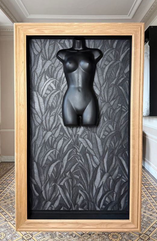 Écrin feuille/ chêne brut