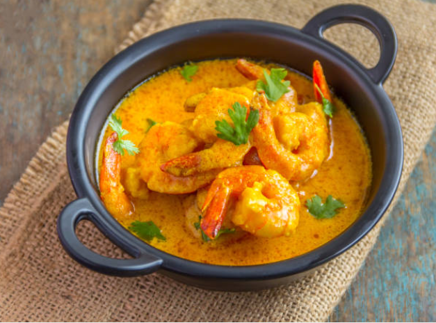 Crevettes curry