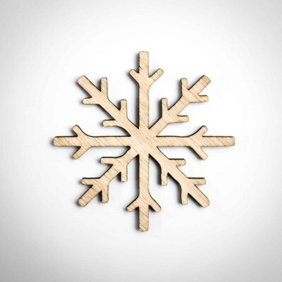 Wood Ornament - Classic Snowflake Wood Ornament - Classic Snowflake
