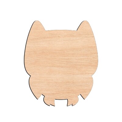 Owl - Raw Wood Cutout