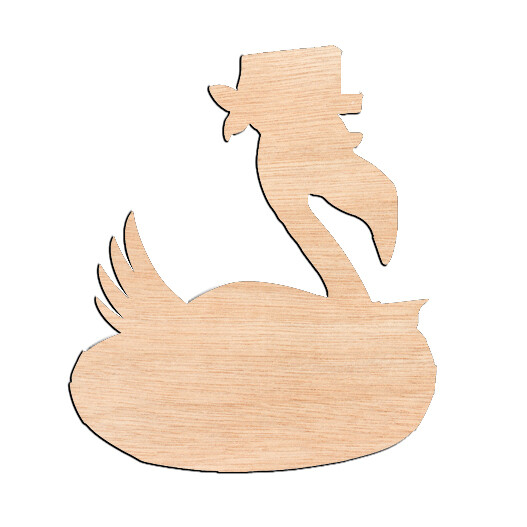 Flamingo - Raw Wood Cutout
