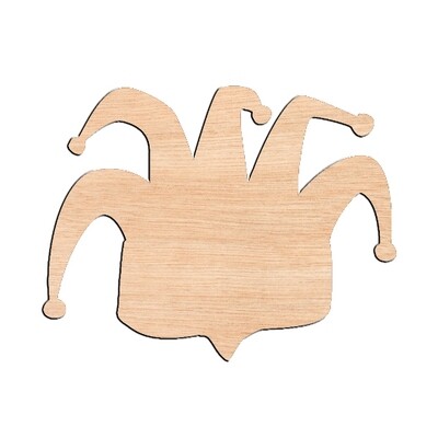 Mardi Gras Mask - Raw Wood Cutout