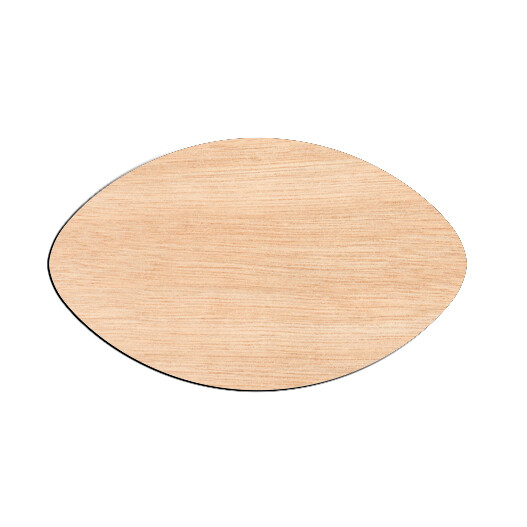 Football - Raw Wood Cutout