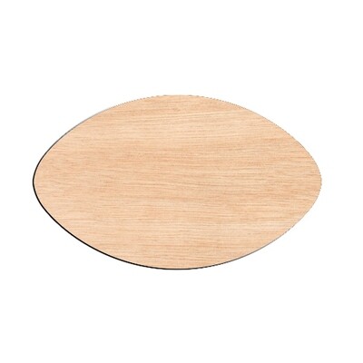 Football - Raw Wood Cutout