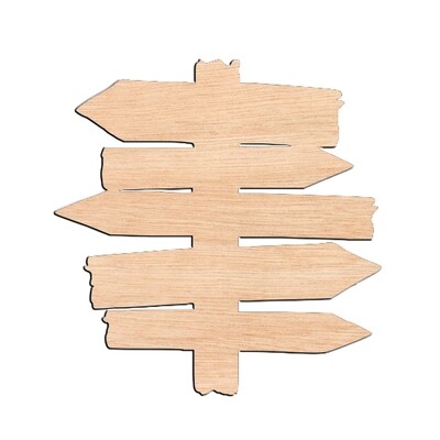 Rustic Sign - Raw Wood Cutout