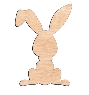 Bunny - Raw Wood Cutout