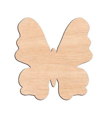 Butterfly Style #1 - Raw Wood Cutout