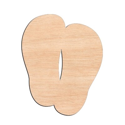 Flip Flops - Raw Wood Cutout