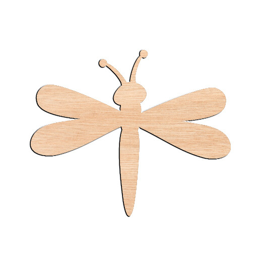 Dragonfly - Raw Wood Cutout