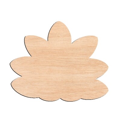 Turkey with Football - Raw Wood Cutout