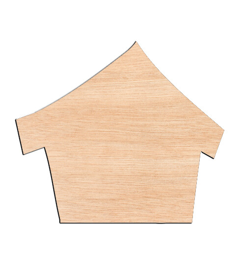 Manger - Raw Wood Cutout