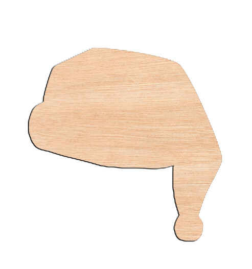 Santa Hat - Raw Wood Cutout