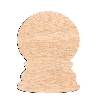 Snowglobe - Raw Wood Cutout