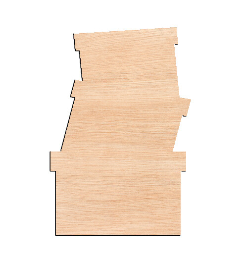 Stack of Presents - Raw Wood Cutout