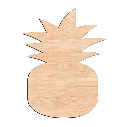 Pineapple - Raw Wood Cutout