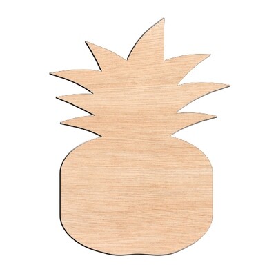 Pineapple - Raw Wood Cutout