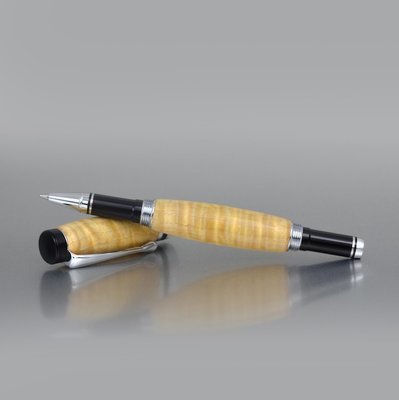 Executive Rollerball Pen - Curly Maple Wood