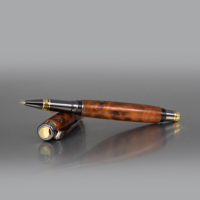 Executive Rollerball Pen - Thuya Burl Wood