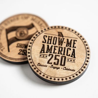 Wooden Challenge Coins and Medallions