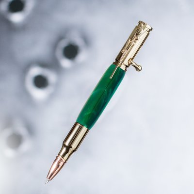 Bullet Pen - Rifle Edition - Emerald Green Acrylic