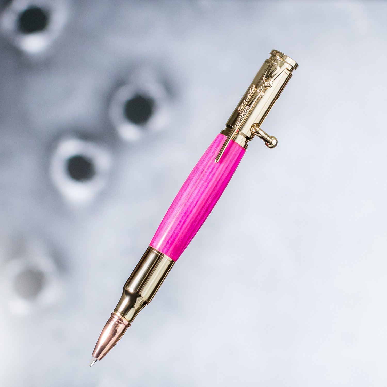 Bullet Pen - Rifle Edition - Pink Laminate