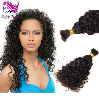 8A Virgin Human Hair Curly Braiding Hair Bulk - KBL001