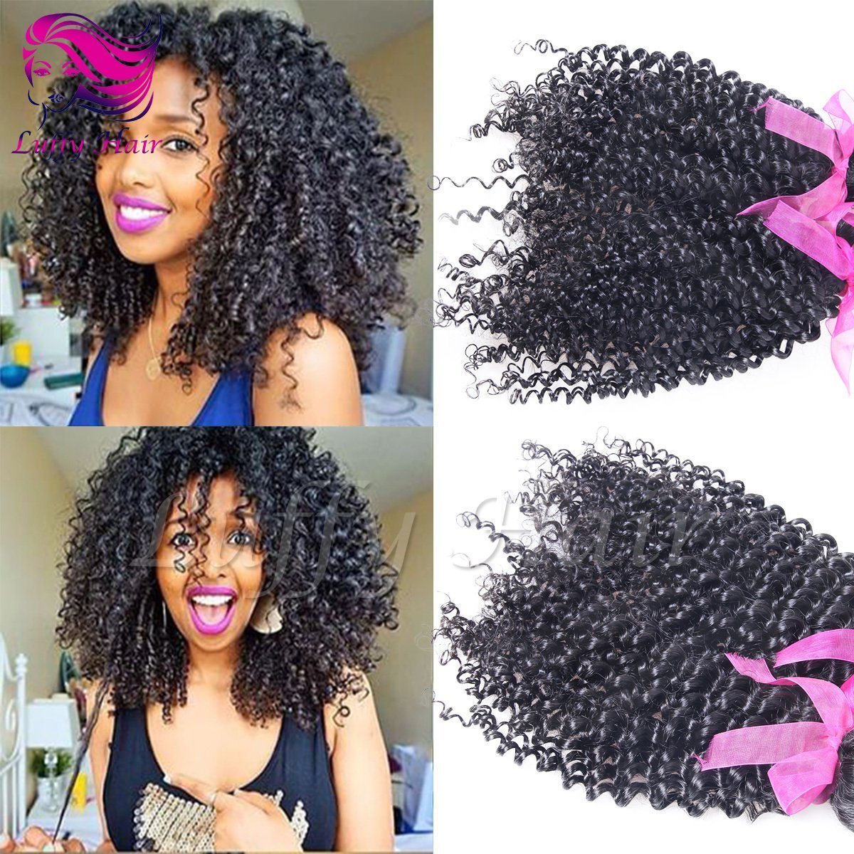 Kinky Curly Fusion Hair Extensions - KFL013